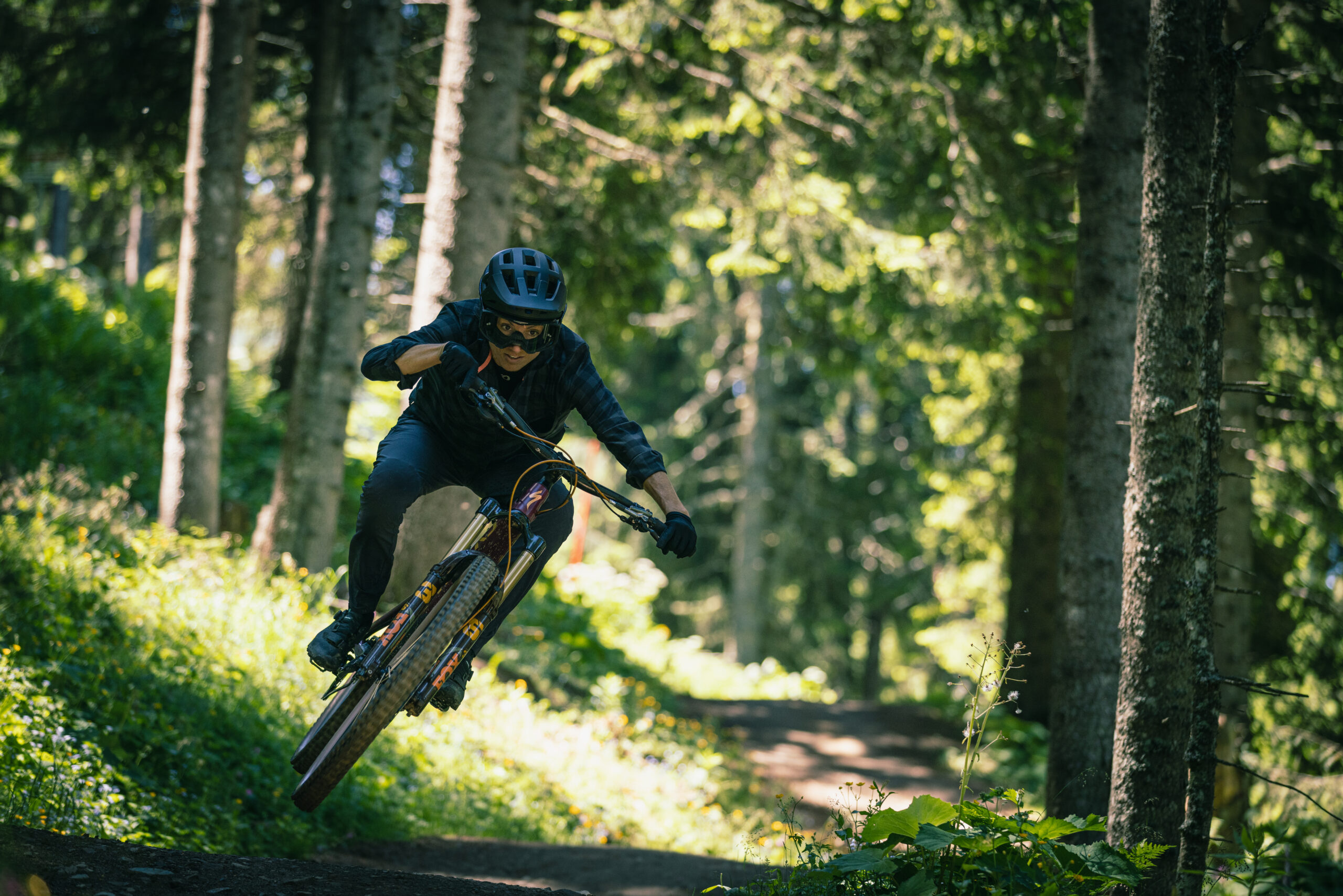 Lazer helmet MTB shoot lenzerheide switzerland