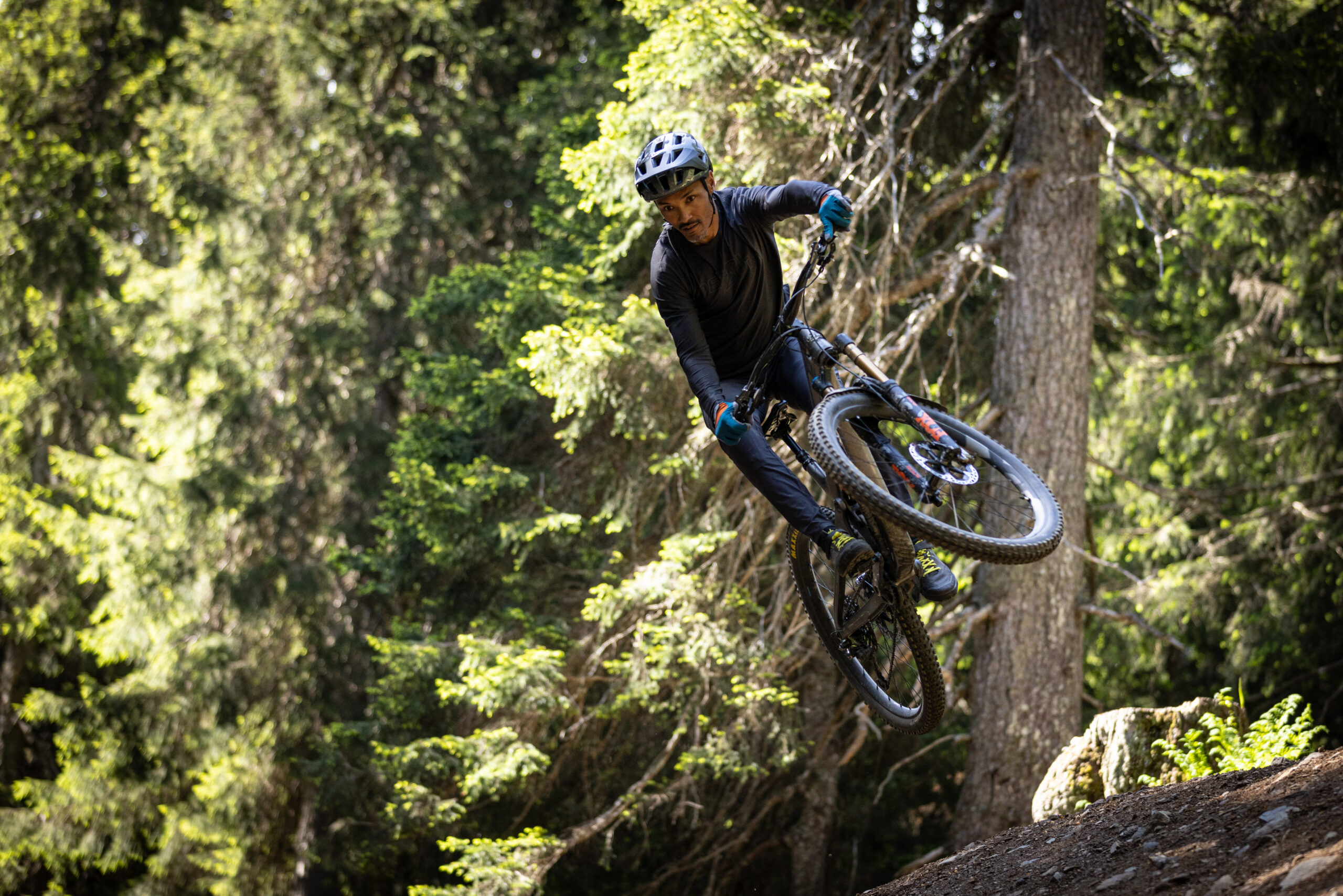 Lazer helmet MTB shoot lenzerheide switzerland